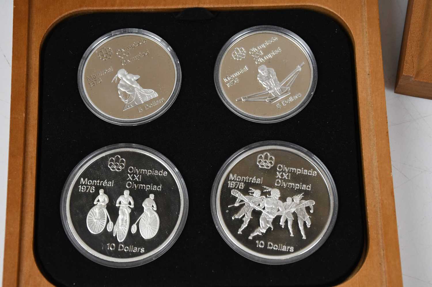 ROYAL CANADIAN MINT; four 1976 Montreal Olympic silver proof coin sets, boxed with certificates, - Image 2 of 5