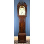 JAMES GRAHAM CIRVAN; a George III mahogany eight day longcase clock, the enamel dial with Arabic