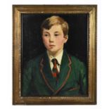 † PHILIP NAVIASKY; oil on board, a portrait of young boy, signed lower left, 41 x 50cm.