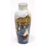 NICOLA SLANEY FOR COBRIDGE; a limited edition vase decorated in the 'Riviera' pattern, height 26.