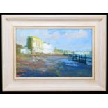 † NEIL PINKETT; oil on board, 'Penzance Prom', signed lower right, 43 x 28cm, framed.