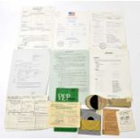 MILITARY POLICE - BERLIN CORRIDOR EPHEMERA; a rare collection of documents and orders, to include