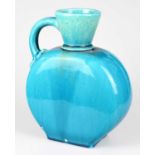 BRETBY; a turquoise glaze moon flask, of Aesthetic design, shape number 956, stamped to base '