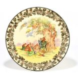 ROYAL DOULTON; a wall charger, 'Under the Greenwood Tree', diameter 39cm.