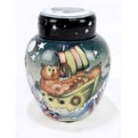NICOLA SLANEY FOR MOORCROFT; a limited edition ginger jar and cover decorated in the 'Owl &