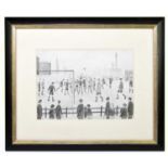† GEORGE AIRD; pencil drawing after Laurence Stephen Lowry, 'The Football Match', initialled D, 24 x