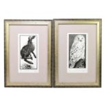 † COLIN SEE-PAYNTON (born 1946); two limited edition prints, 'Snowy Owl' and 'Wild Jack', signed,