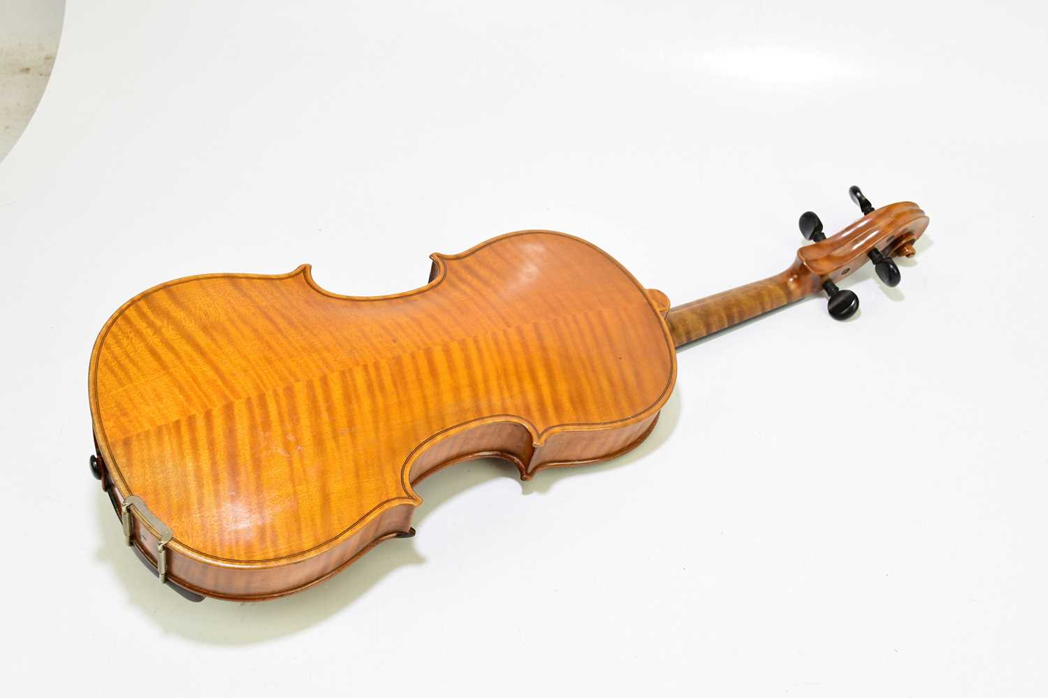 A full size violin, probably French, with interior label 'Carlo Storioni Cremonensis Faciebat 1897', - Image 7 of 7