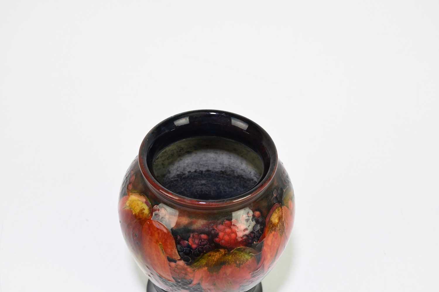 MOORCROFT; a 'Leaf and Berry' pattern flambe vase, impressed marks and painted Walter Moorcroft - Image 4 of 9