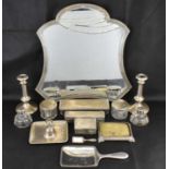 J C KLINKOSCH, AUSTRIAN; a 19th century fourteen piece lady's Austrian silver (.800 grade)