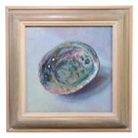 20TH CENTURY ENGLISH SCHOOL; oil on board, study of an abalone shell, unsigned, 29 x 29cm, framed.