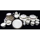 ROYAL DOULTON; a part tea and dinner service in the 'Rochelle' pattern, various items, including