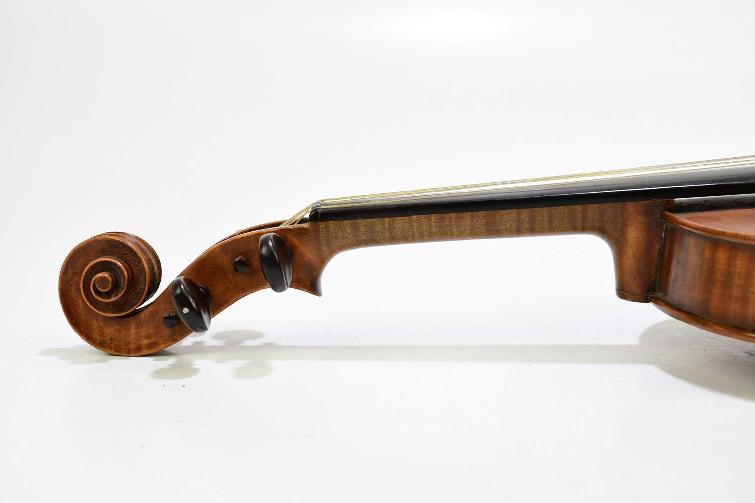 A good full size English violin by George Hudson, Skegness, with interior label 'Made by George - Image 4 of 7