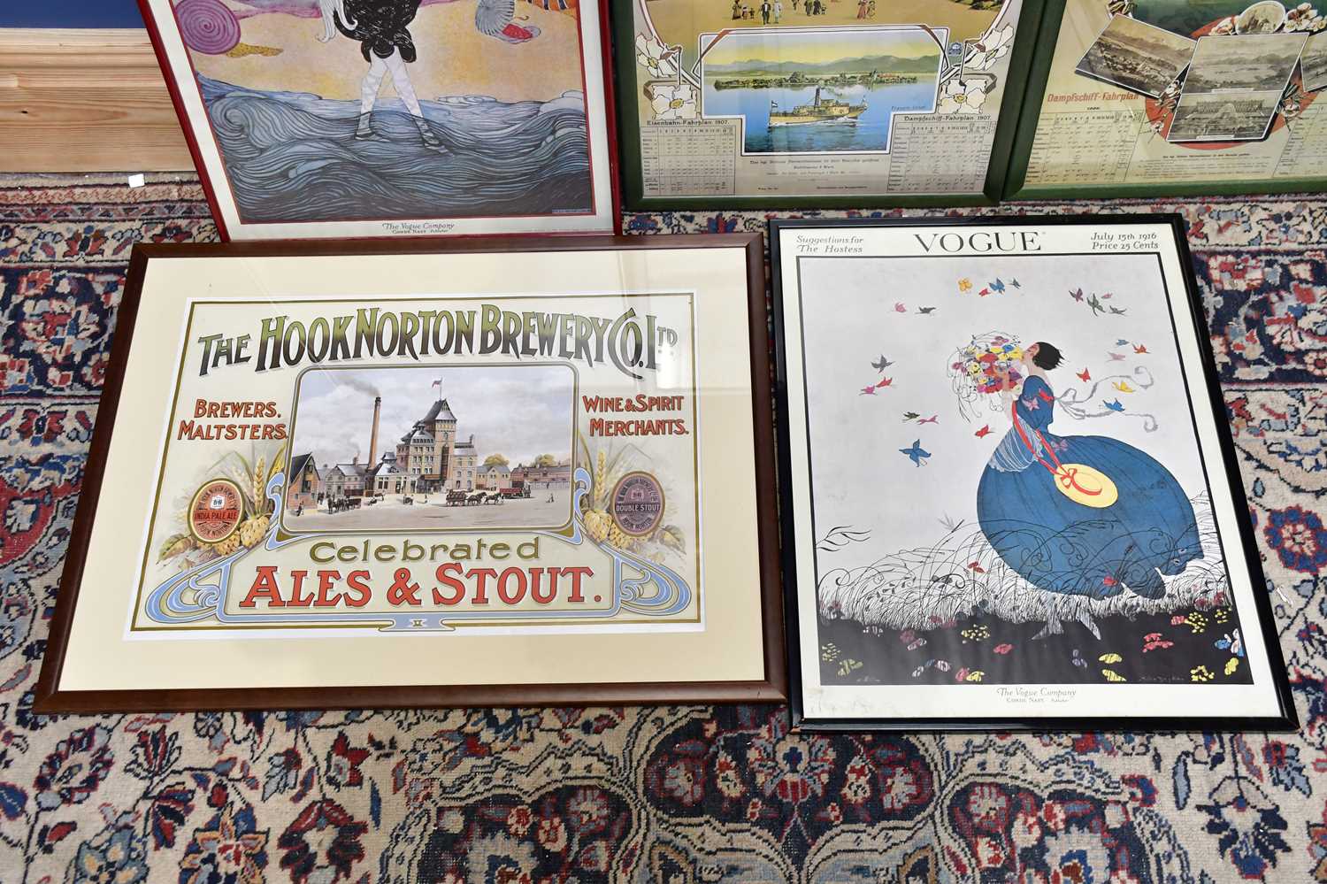 A Hook Norton brewery poster, two Chiemsee prints and two Vogue prints. - Image 4 of 4