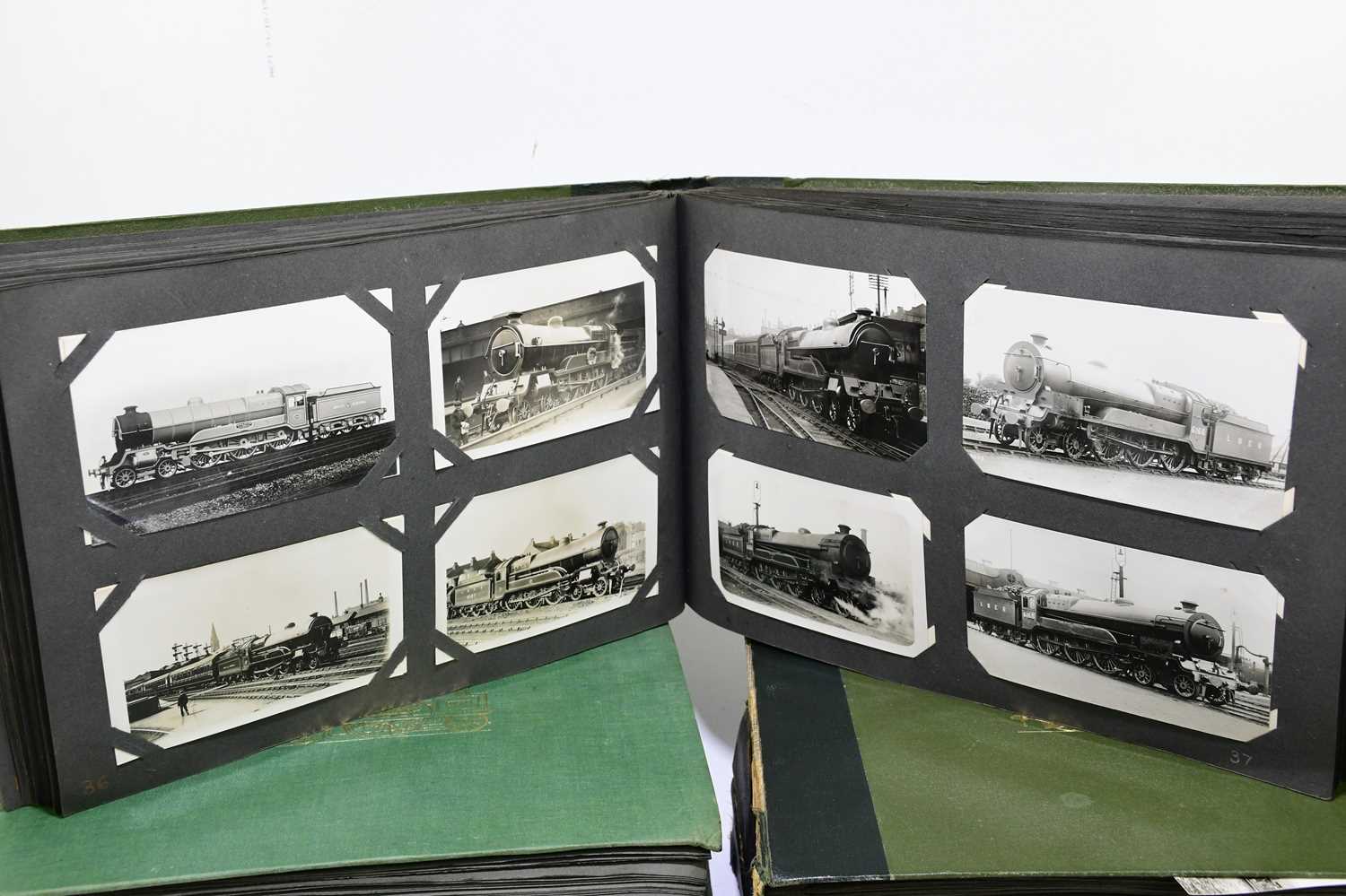 Nine albums containing Locomotive postcards and photographs. - Image 6 of 7