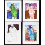 BOB DYLAN (born 1941); 'The Drawn Blank Series', a set of four limited edition giclee prints, 'Woman