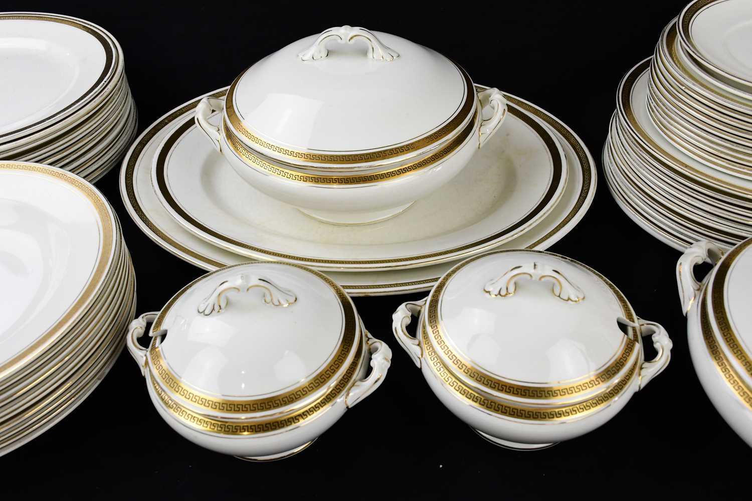 WEDGWOOD; 'Imperial Porcelain' dinner service, to include twelve plates, ten bowls, two tureens, ten - Image 3 of 4