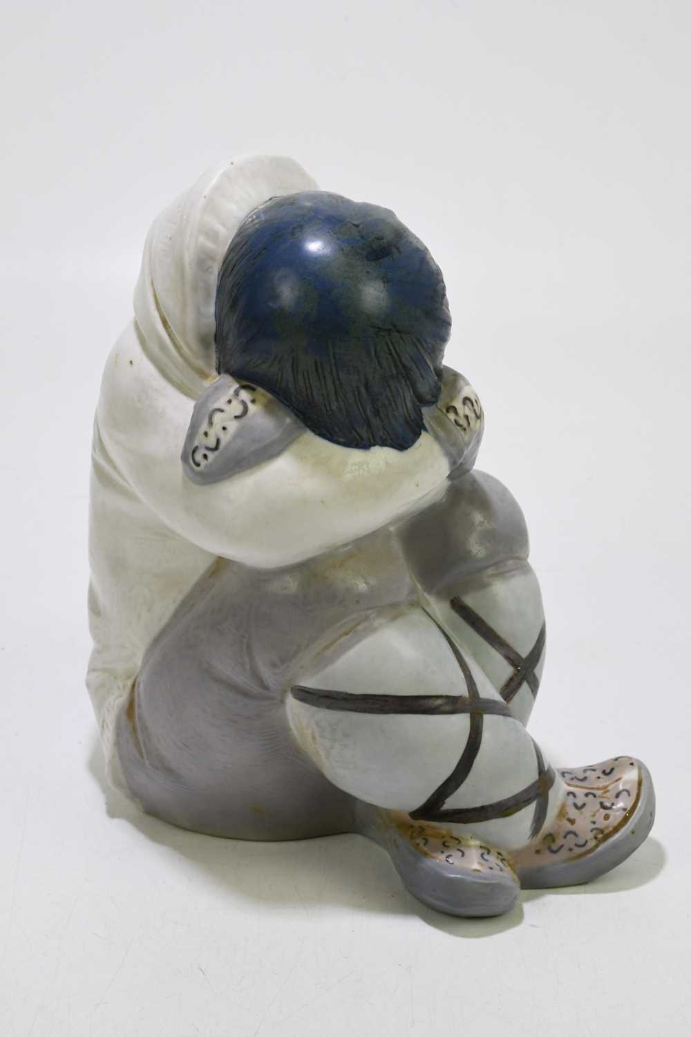 LLADRO; a figure of a sleeping Inuit, height approx 25cm.Condition Report: Grubby throughout which - Image 2 of 5