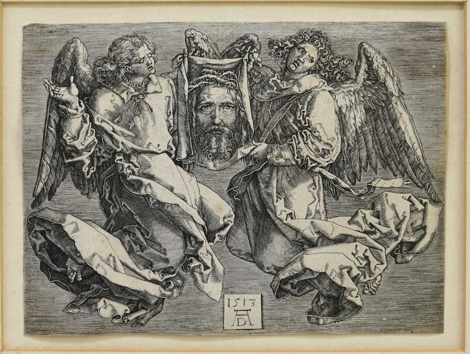 AFTER ALBRECHT DÜRER; engraving, 'Sudarium of St Veronica', initialled and dated 1513 within the - Image 5 of 6