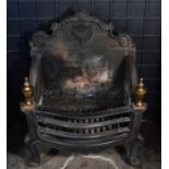 A modern cast iron fire grate, 65 x 50 x 30cm.