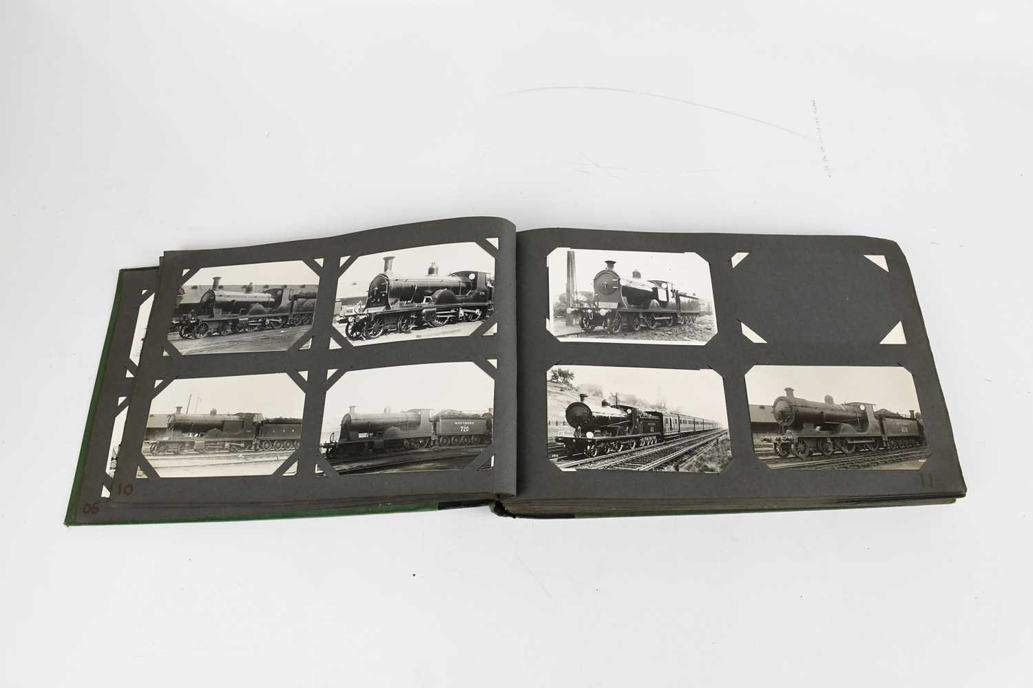 Nine albums containing Locomotive postcards and photographs. - Image 3 of 7