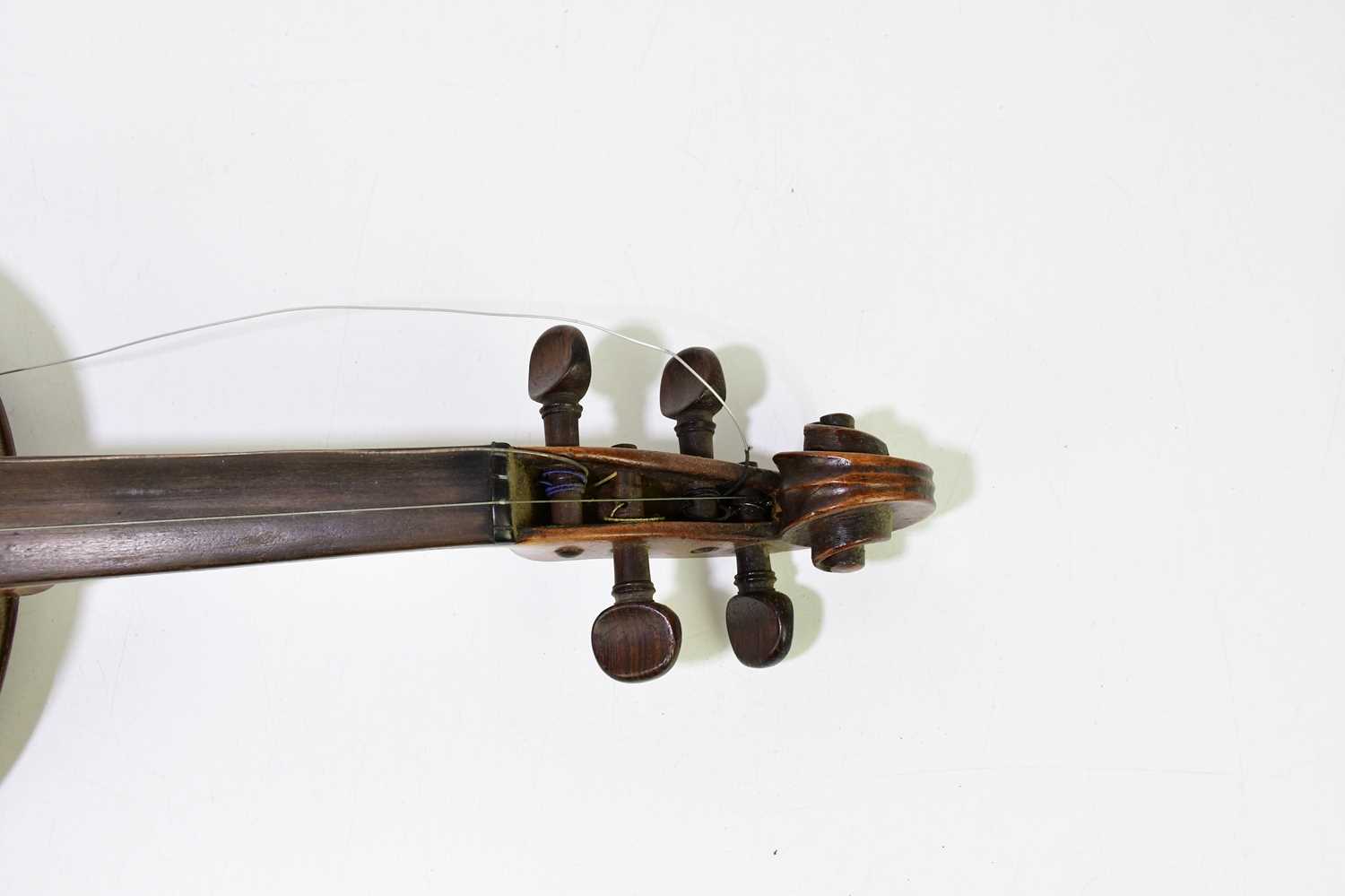 A full size German violin bearing interior label 'Antonius Pagani Anno 1721', with two-piece back, - Image 6 of 9