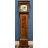 ASSELIN OF LONDON; an early 18th century burr walnut and seaweed marquetry eight day longcase clock,