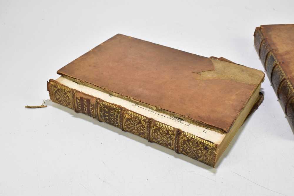 GALE (T), HISTORIAE BRITANNICAE, SAXONICAE, ANGLO-DANICAE, SCRIPTORES XV, 2 vols, vol I with a title - Image 2 of 6