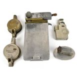 A collection of five ticket punches to include Willebrew, a Barker's Bronze, a Barker's Metal,