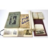 A collection of World War I and other ephemera, to include an album with images with 4th P.S Batt