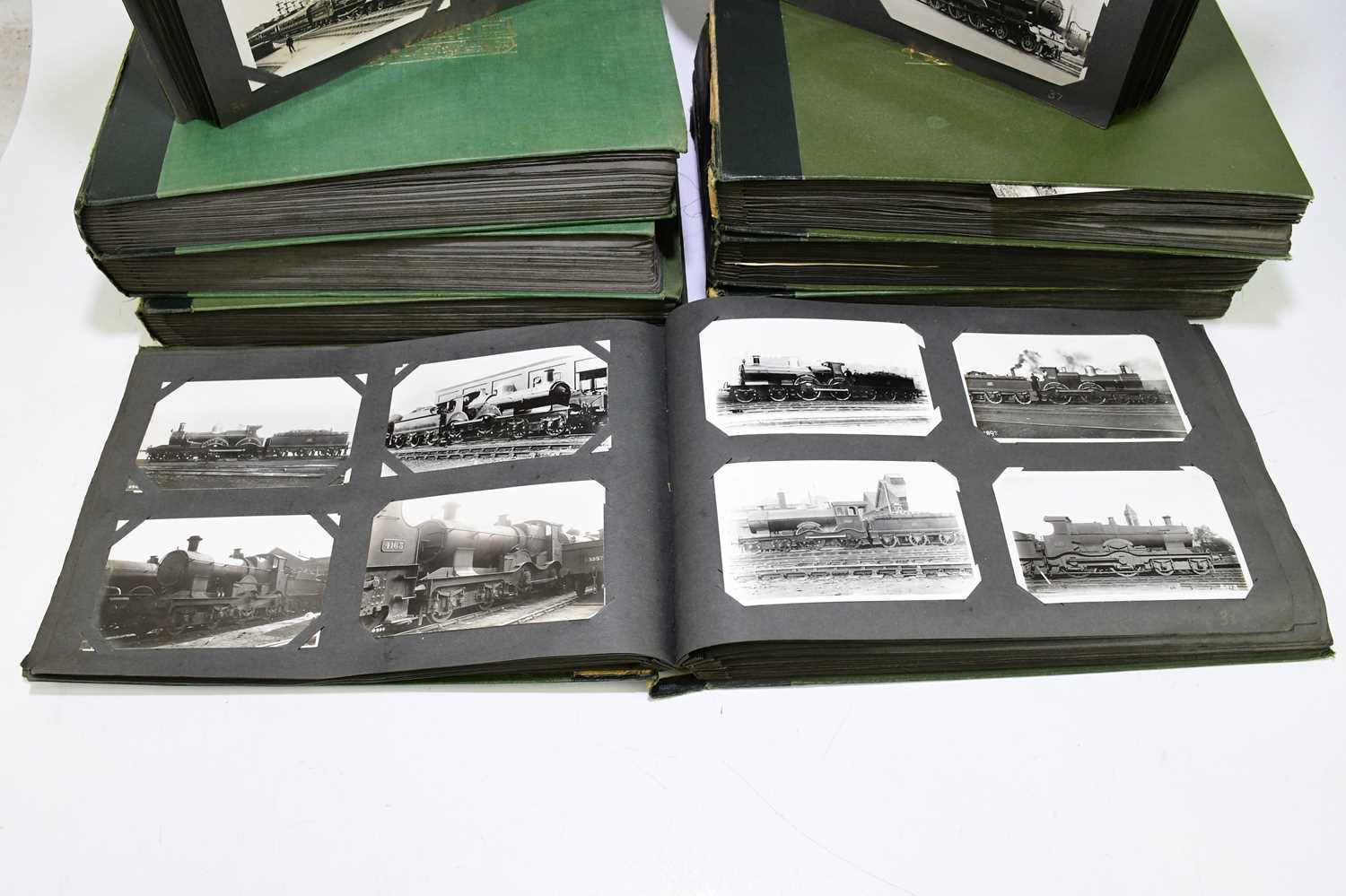 Nine albums containing Locomotive postcards and photographs. - Image 7 of 7