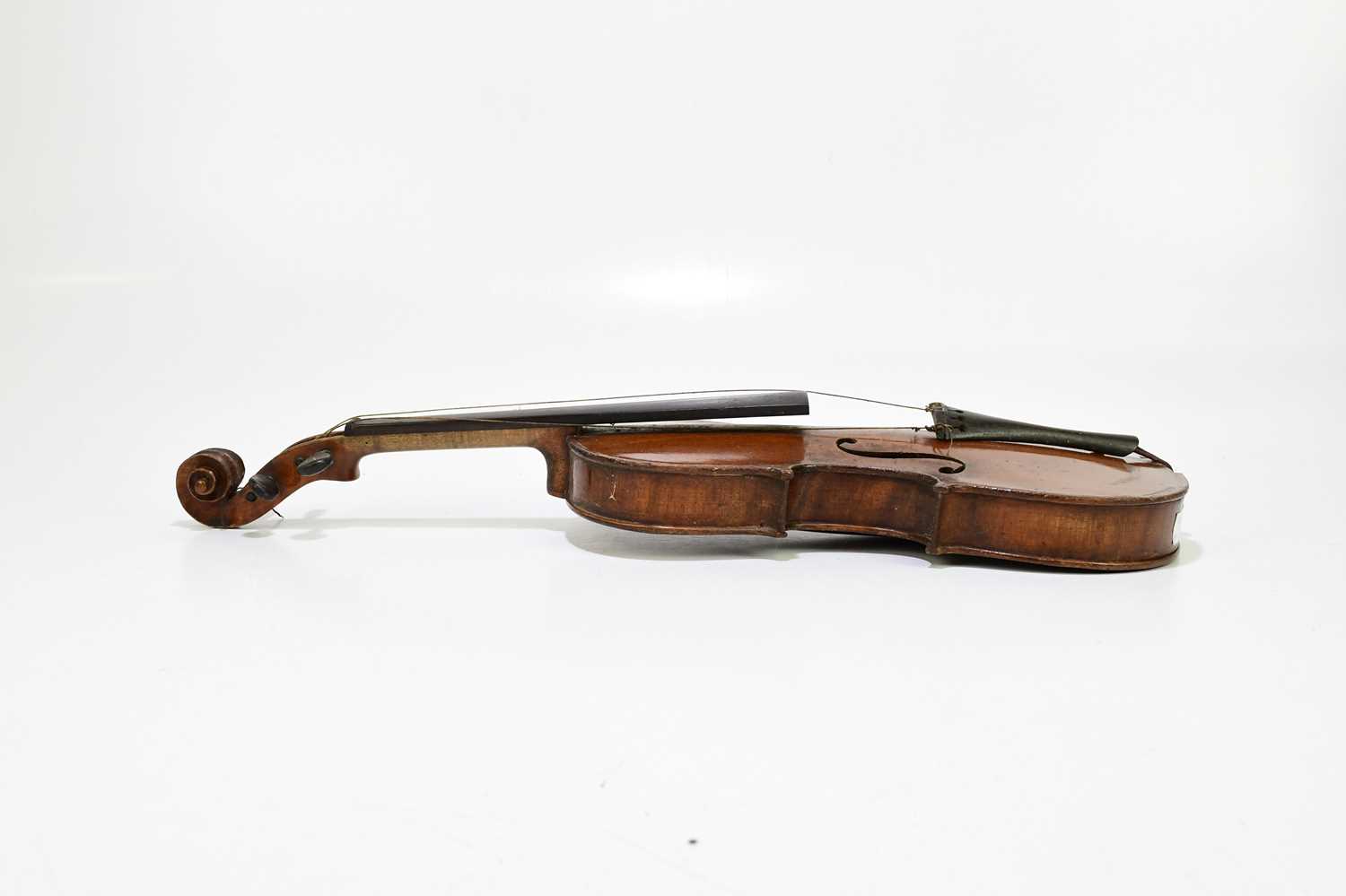 A three quarter size Maidstone violin, with bow. - Image 2 of 5