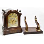 CHARLES FRODSHAM; a mahogany cased arch topped bracket clock with four acorn finials above the