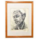 † MICHAEL JOSEPH BROWNE (born 1963); pencil drawing, self portrait, signed and dated 82, 27 x 21.