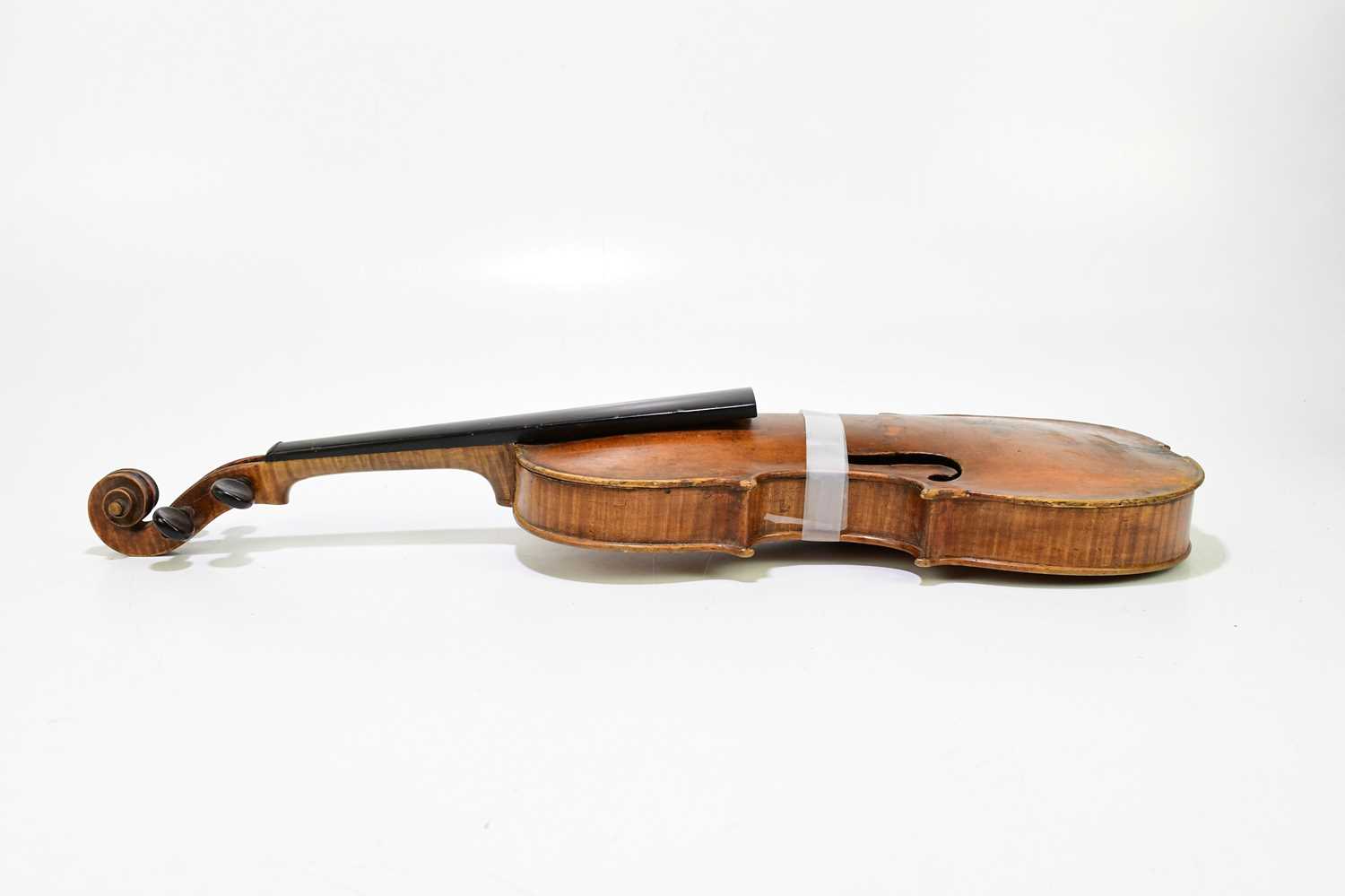 A full size violin for restoration, probably French, with one-piece back, length 35.5cm.Condition - Image 2 of 13