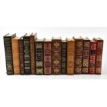 THE EASTON PRESS; a collection of fourteen leather bound books with gilt detailing, to include
