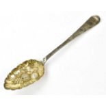 THOMAS SMILY; a Victorian hallmarked silver berry spoon, London 1865, approx weight 1.97ozt/61.3g.