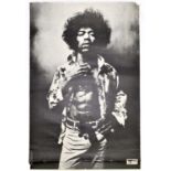 A Track Record Jimi Hendrix poster printed TSR England, photo by Donald Silverstein OA502, 49 x