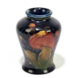 MOORCROFT; a small 'Pomegranate' pattern vase, impressed marks and impressed signature, height 8.