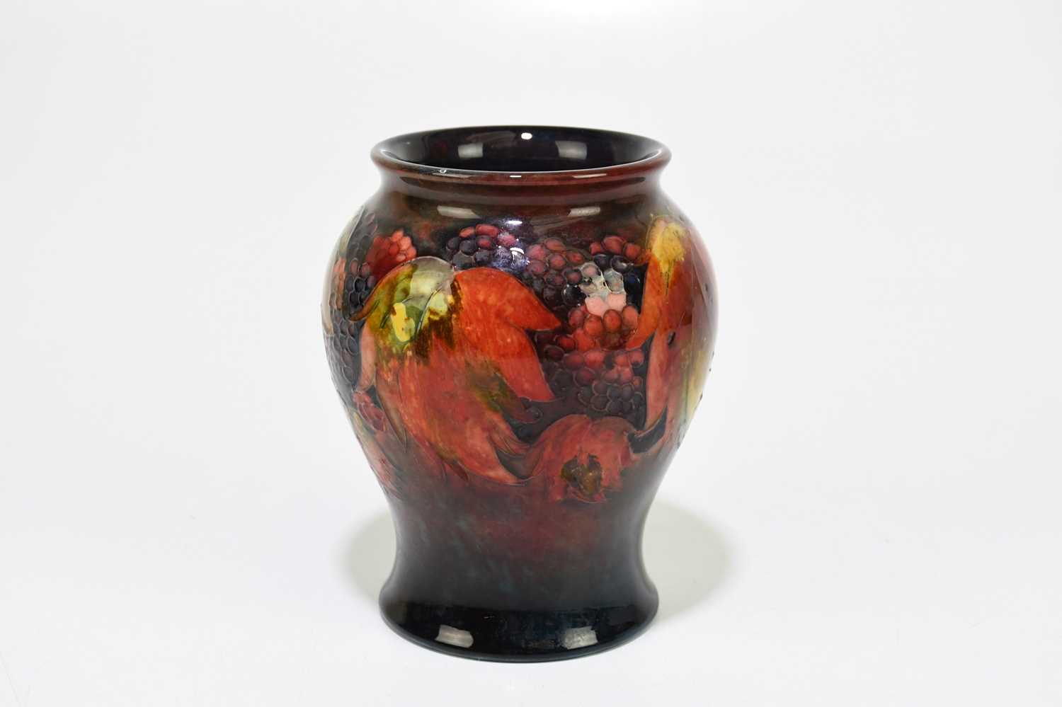 MOORCROFT; a 'Leaf and Berry' pattern flambe vase, impressed marks and painted Walter Moorcroft - Image 2 of 9