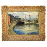 PHYLLIS EMMERSON GOMME (1892-); oil on canvas, 'Ann St Canal Bridge', signed lower left, with