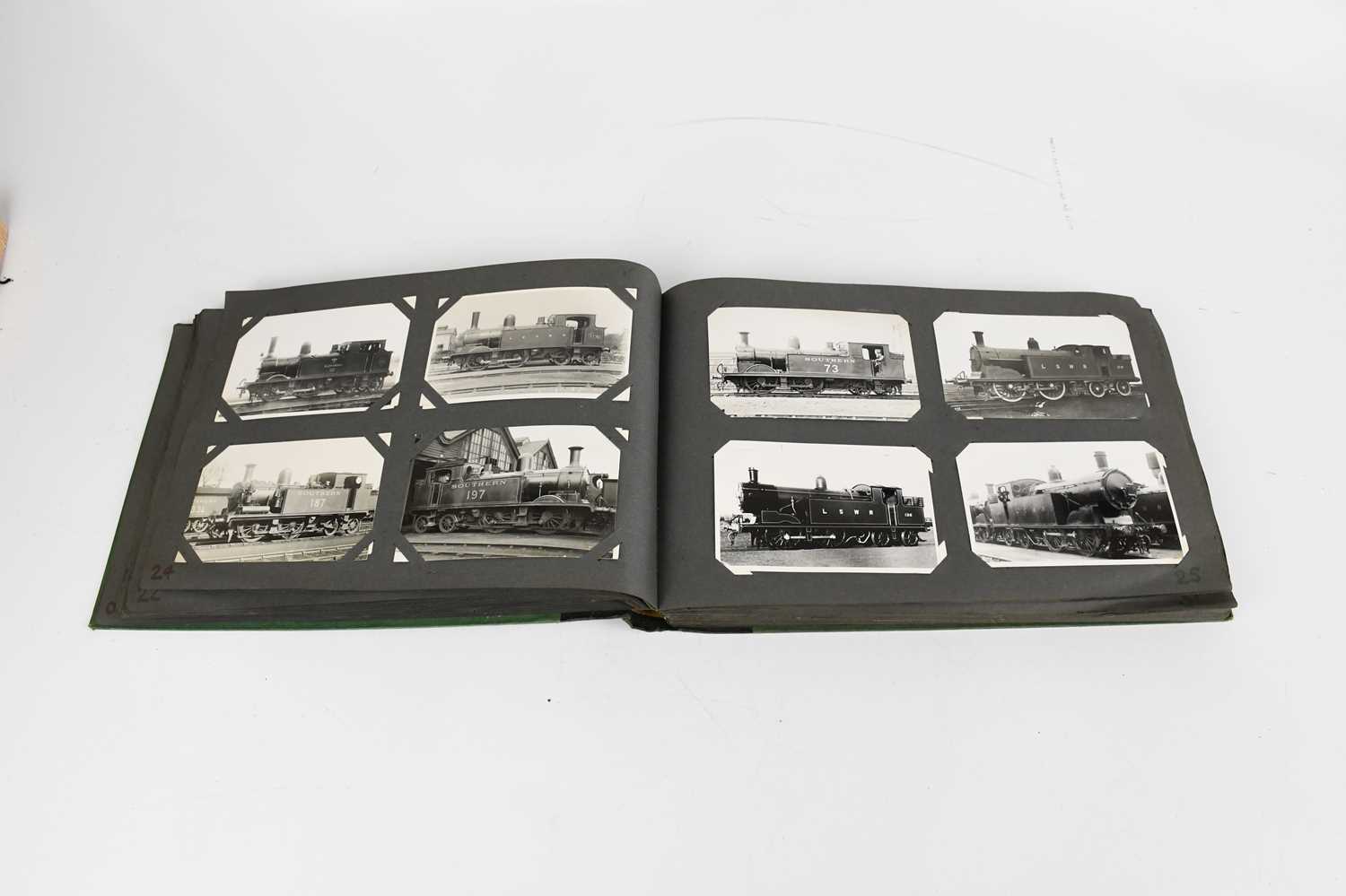 Nine albums containing Locomotive postcards and photographs. - Image 5 of 7