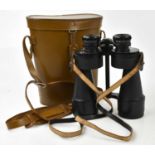 A cased pair of Ross of London 11x50 binoculars.