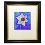 † KELLY JANE; pastel, a daffodil, signed lower right, 20 x 22cm, framed and glazed.Condition Report: