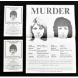 NORTHERN IRELAND - HONEY TRAP MURDERS; an original ''MURDER' suspect poster for the Honey Trap