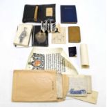 A collection of assorted military ephemera for Arthur E Edwards and Joseph Edwards, to include birth