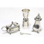 MAPPIN & WEBB; a Elizabeth II hallmarked silver measuring cup, London 1983, together with a Walker &