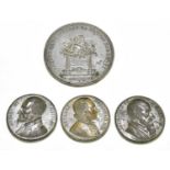 Four dies for medallions, the first being the reverse for the 1769 Voltaire medal (this particular