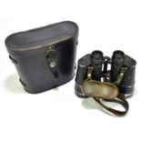 BUSCH; a pair of WWII German Marluxon 7x50 binoculars, also marked 'Rathenow Opt Nr 169' and 'Nr