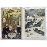 Two 19th century advertising prints, to include Cadbury's Cocoa and Beecham's Pills, both 40 x 27cm,